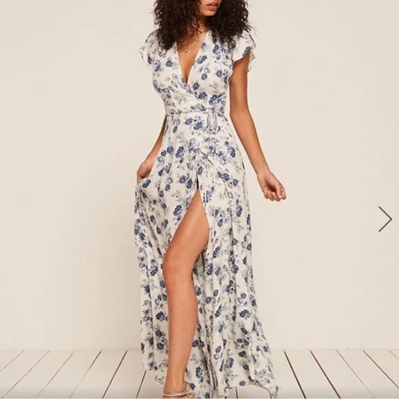 Reformation Sparrow Floral Maxi Dress Size S Cottage Core - Picture 3 of 14